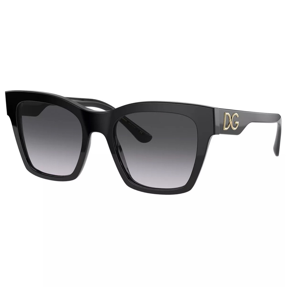 Dolce & Gabbana Black Frame with Gradient Lenses Cat-Eye Sunglasses